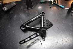 Ducati 1000 Sport s Lucas ABM Fussrasten Anlage Rearset 66