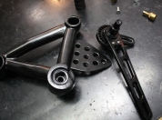 Ducati 1000 Sport s Lucas ABM Fussrasten Anlage Rearset 64